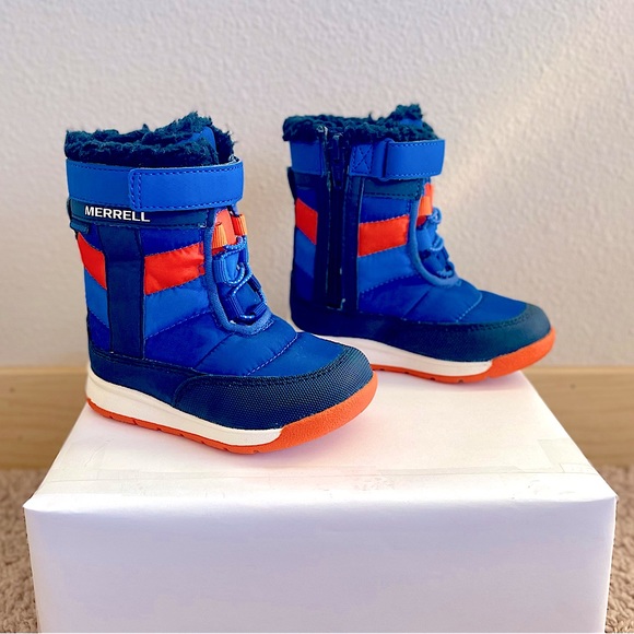 **EUC** MERRELL JR. ALPINE PUFFER WATERPROOF CALF-HIGH SNOW-BOOTS - Picture 3 of 9